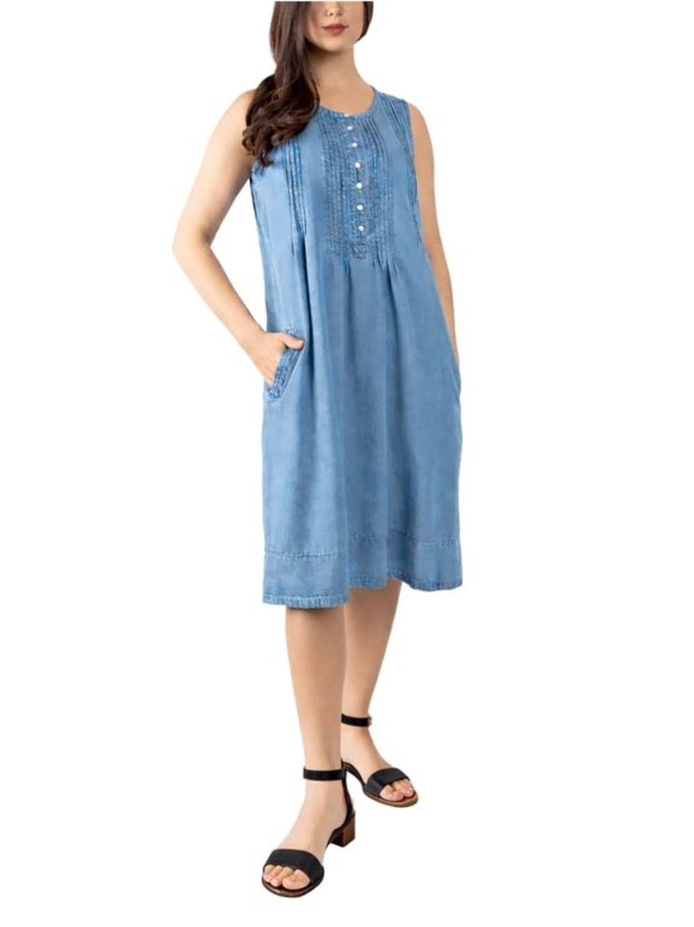 Easy breezy
NWT Coldwater Creek Women's TENCEL Dress
SZ XL